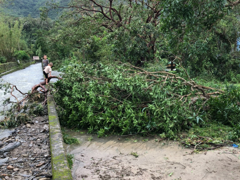 玉里多里陸續解除警戒! 大禹酸柑民眾: 超可怕! 水直接後門通前門 沒在客氣